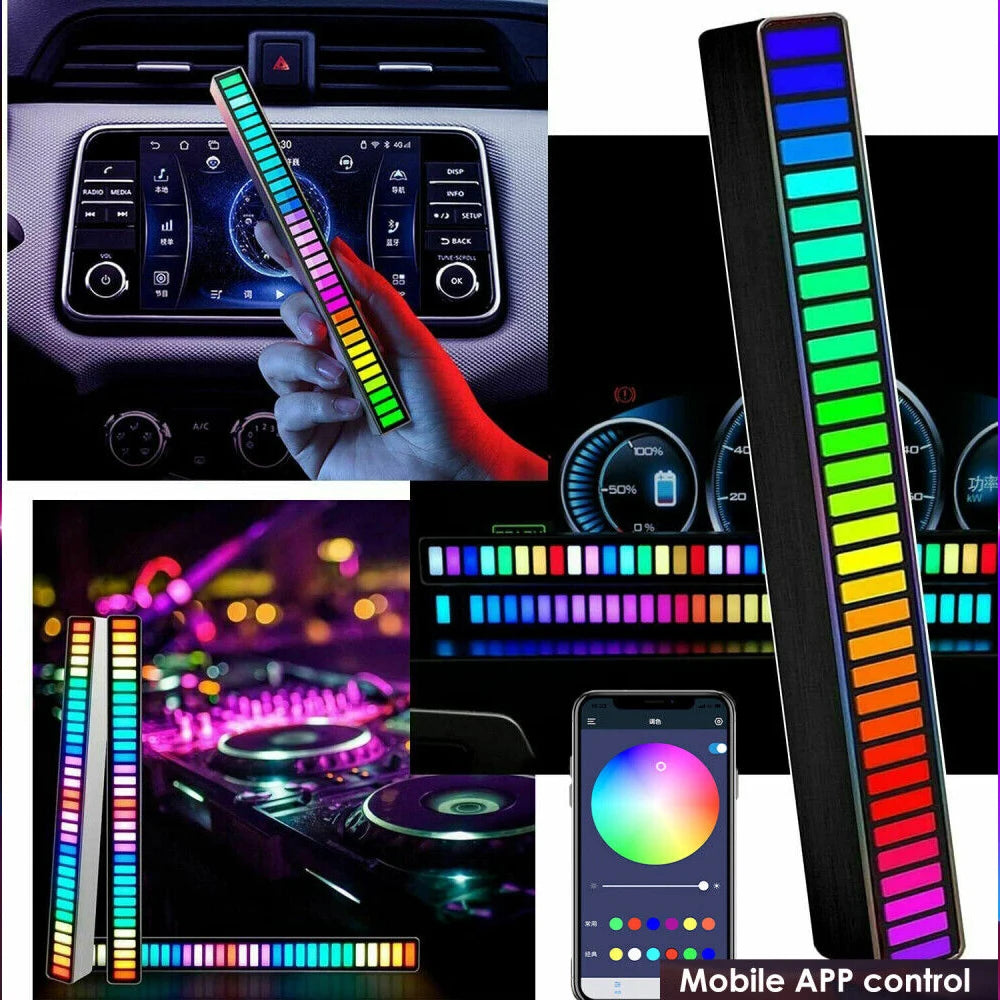 LED Strip Light Sound Control Light Wireless With APP Control Voice-Activated