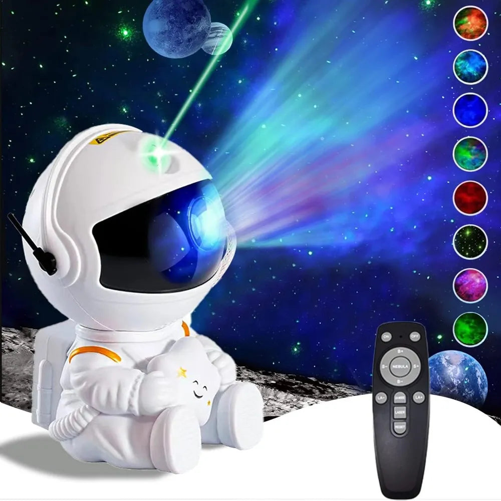 Star Projector Galaxy Night Light Astronaut