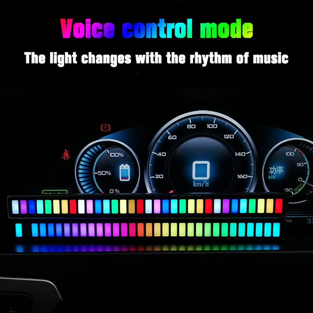 LED Strip Light Sound Control Light Wireless With APP Control Voice-Activated