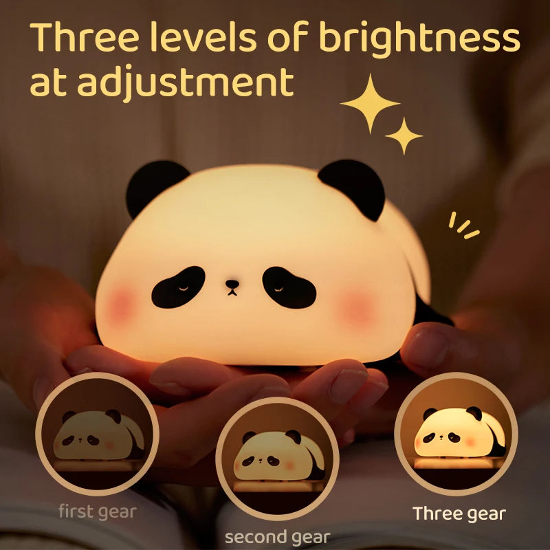 Panda LED Night Light Cute Silicone