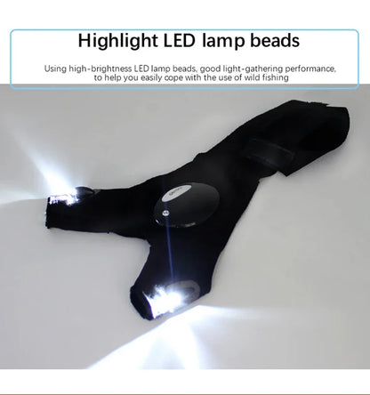 Fingerless Gloves LED Flashlight