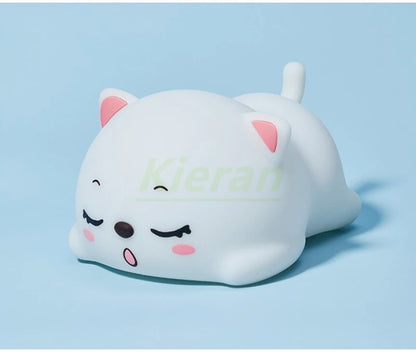 Lovely Cat USB Rechargeable Silicone LED