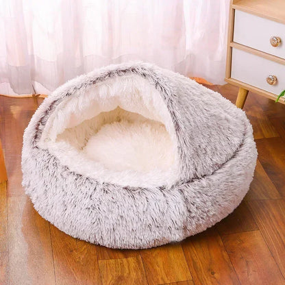 Winter Dog Plush Round Bed Pet Mattress Warm Soft Comfortable