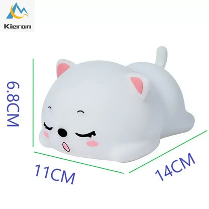 Lovely Cat USB Rechargeable Silicone LED