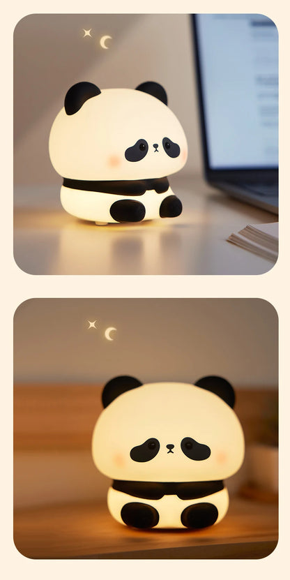 Panda LED Night Light Cute Silicone