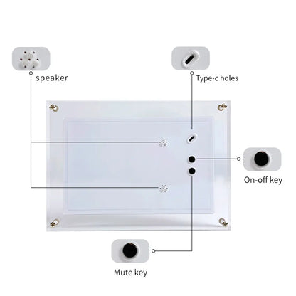 Acrylic Digital Photo Frame 5/7 Inch Automatically rotate